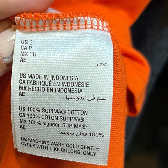 Charter Club Short Sleeve Orange Top Small - Picture 7 of 7